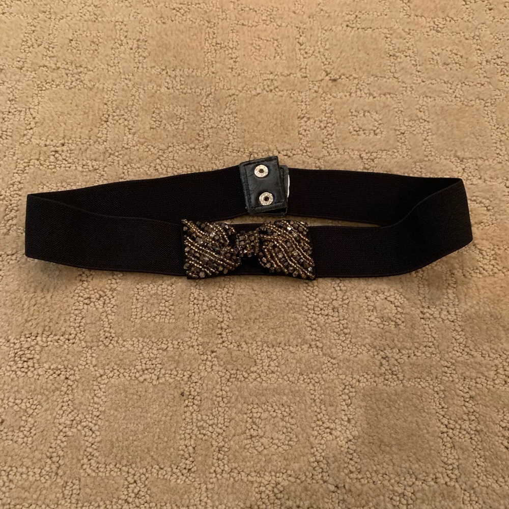 BCBG Bow Gemstone Belt